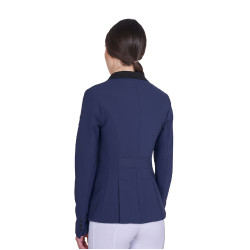 Giacca donna concorso zip e bottoni Blazer marine Blu marino