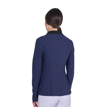 Giacca donna concorso zip e bottoni Blazer marine Blu marino