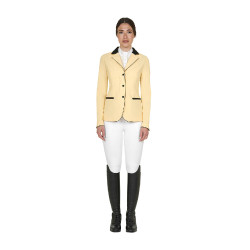 Giacca donna concorso zip e bottoni Soleil Arancione