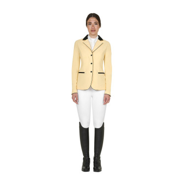 Giacca donna concorso zip e bottoni Soleil Arancione