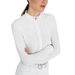 Polo donna concorso a camicia Bianco