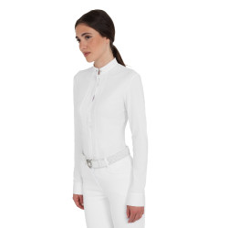 Polo donna concorso a camicia Bianco