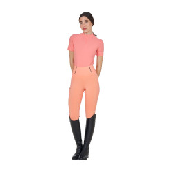 T-shirt donna da allenamento in tessuto tecnico con microfori Fiore del deserto Rosa