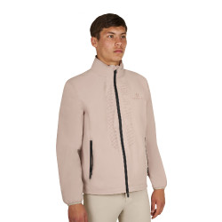 Softshell uomo logo sul dorso Tan Oxford Rosa