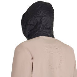 Softshell uomo logo sul dorso Tan Oxford Rosa