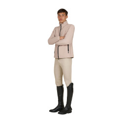 Softshell uomo logo sul dorso Tan Oxford Rosa