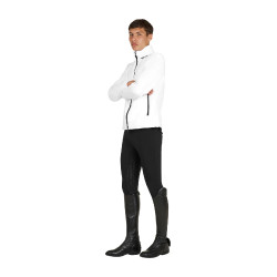 Softshell uomo logo sul dorso Bianco