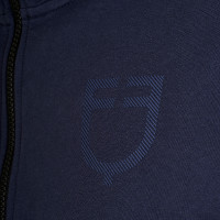 Felpa uomo con cappuccio regolabile e zip Blazer marine Blu marino