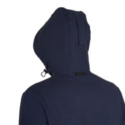 Felpa uomo con cappuccio regolabile e zip Blazer marine Blu marino