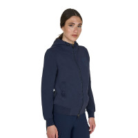 Felpa donna con cappuccio regolabile e zip Blazer marine Blu marino