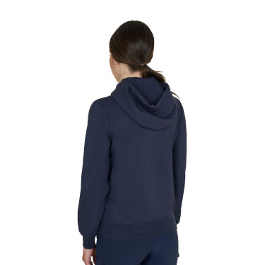 Felpa donna con cappuccio regolabile e zip Blazer marine Blu marino