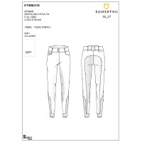 Pantaloni donna full grip a vita alta logo in strass Bianco