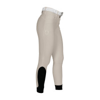 Pantaloni donna full grip a vita alta logo in strass Tan Oxford Rosa