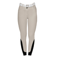 Pantaloni donna full grip a vita alta logo in strass Blazer marine Blu marino