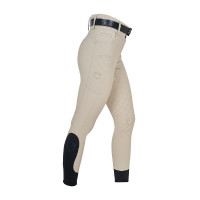 Pantaloni donna a vita alta monogram Tan Oxford Rosa