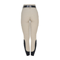 Pantaloni donna a vita alta monogram Tan Oxford Rosa