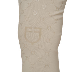 Pantaloni donna a vita alta monogram Tan Oxford Rosa