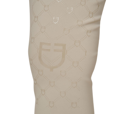 Pantaloni donna a vita alta monogram Tan Oxford Rosa