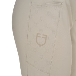 Pantaloni donna a vita alta monogram Tan Oxford Rosa