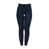 Pantaloni donna in tessuto denim Denim blu