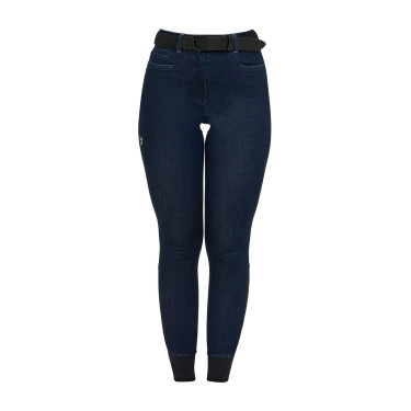 Pantaloni donna in tessuto denim Denim blu