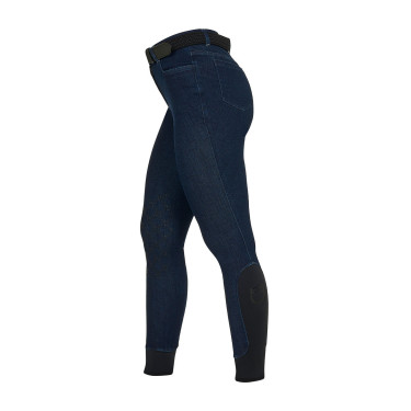 Pantaloni donna in tessuto denim Denim blu