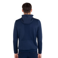Felpa tecnica uomo con cappuccio e inserti micro mesh Blazer marine Blu marino