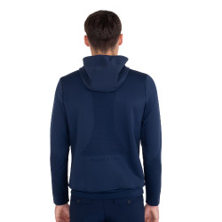 Felpa tecnica uomo con cappuccio e inserti micro mesh Blazer marine Blu marino