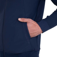 Felpa tecnica uomo con cappuccio e inserti micro mesh Blazer marine Blu marino