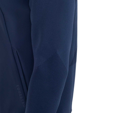 Felpa tecnica uomo con cappuccio e inserti micro mesh Blazer marine Blu marino