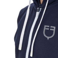 Felpa bambini unisex con cappuccio e zip frontale Blazer marine Blu marino