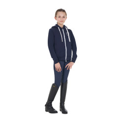 Felpa bambini unisex con cappuccio e zip frontale Blazer marine Blu marino