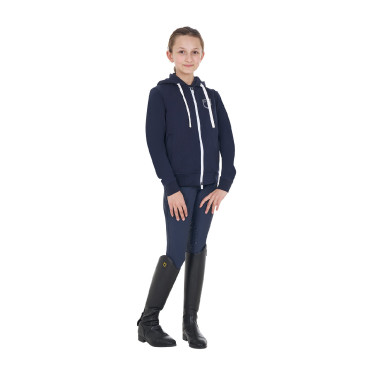 Felpa bambini unisex con cappuccio e zip frontale Blazer marine Blu marino