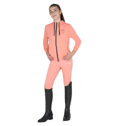 Felpa bambini unisex con cappuccio e zip frontale Fiore del deserto Rosa
