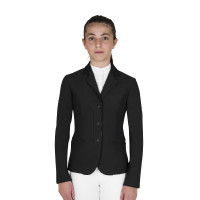 Giacca bambini unisex concorso zip e bottoni Nero