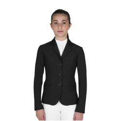 Giacca bambini unisex concorso zip e bottoni Nero
