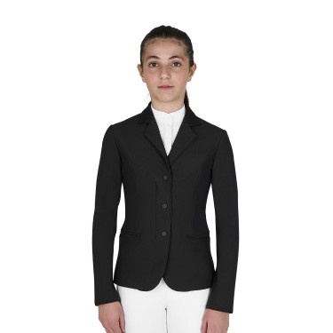 Giacca bambini unisex concorso zip e bottoni Nero