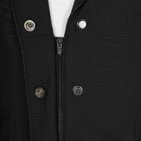 Giacca bambini unisex concorso zip e bottoni Nero