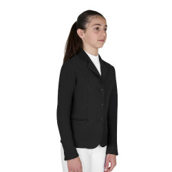 Giacca bambini unisex concorso zip e bottoni Nero