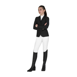 Giacca bambini unisex concorso zip e bottoni Nero