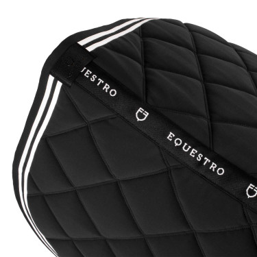 Sottosella salto Double Stripes in tessuto tecnico Nero / bianco
