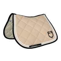Sottosella salto Double Stripes in tessuto tecnico Oxford tan / nero Bianco