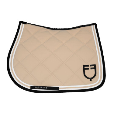 Sottosella salto Double Stripes in tessuto tecnico Oxford tan / nero Bianco
