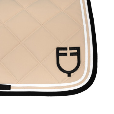Sottosella salto Double Stripes in tessuto tecnico Oxford tan / nero Bianco