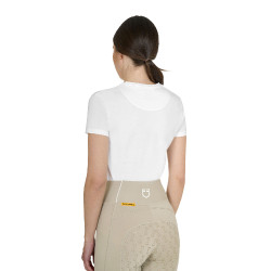 T-shirt donna Horse Palm in cotone Bianco