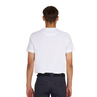 T-shirt basic uomo con scritta sul petto Bianco