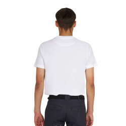 T-shirt basic uomo con scritta sul petto Bianco