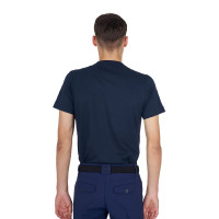 T-shirt basic uomo con logo glossy Nero / nero