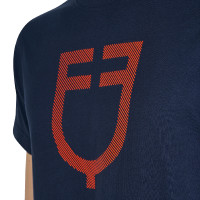 T-shirt basic uomo con logo glossy Marina / marina Blu