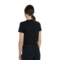 T-shirt donna Strass in cotone Nero
